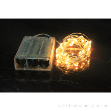 Wholesale Battery Power 3m Long 30 LED Indoor Decoration Christmas Silver LED String Bright Warm White Light